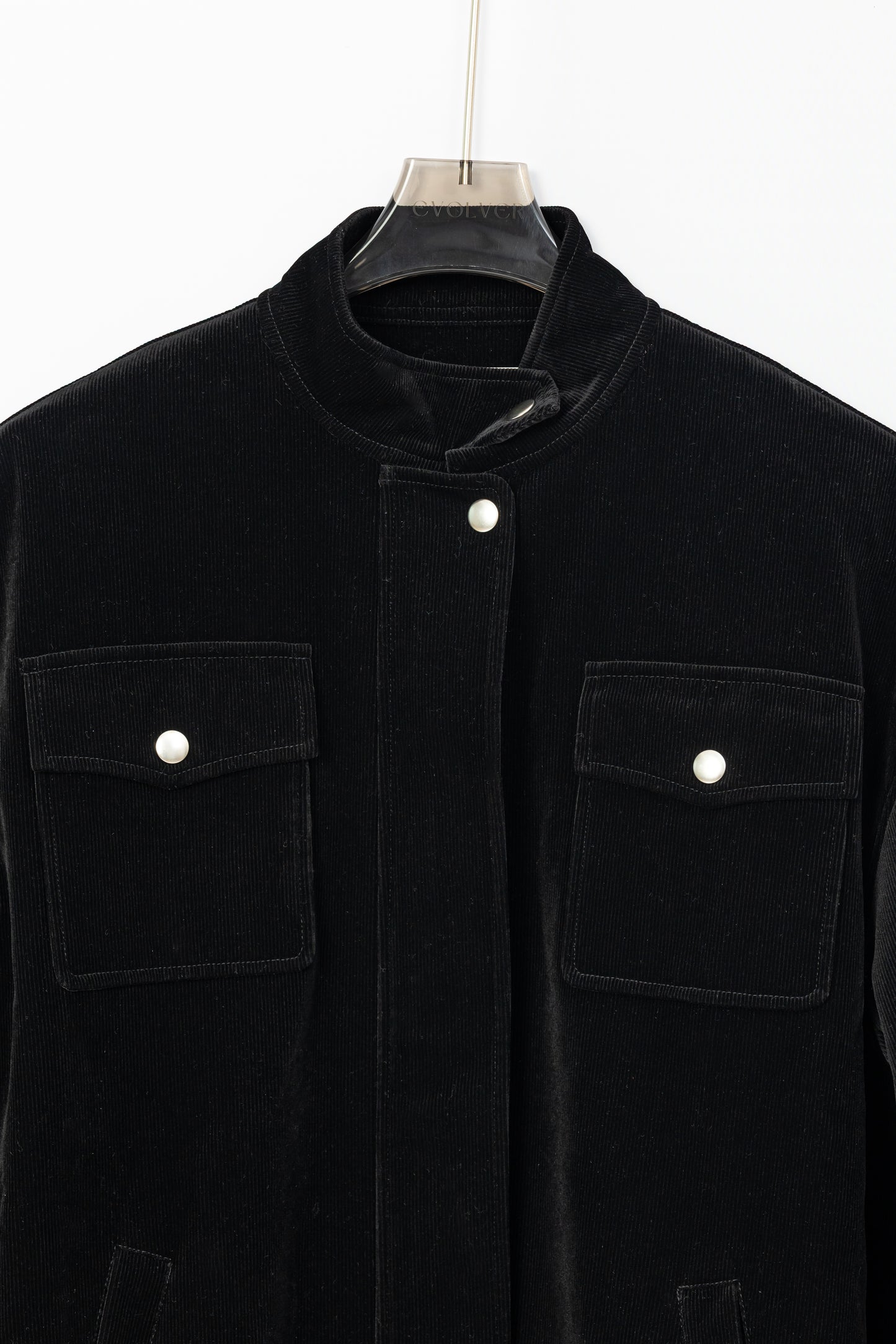 Velvet Relaxed Fit Jacket .