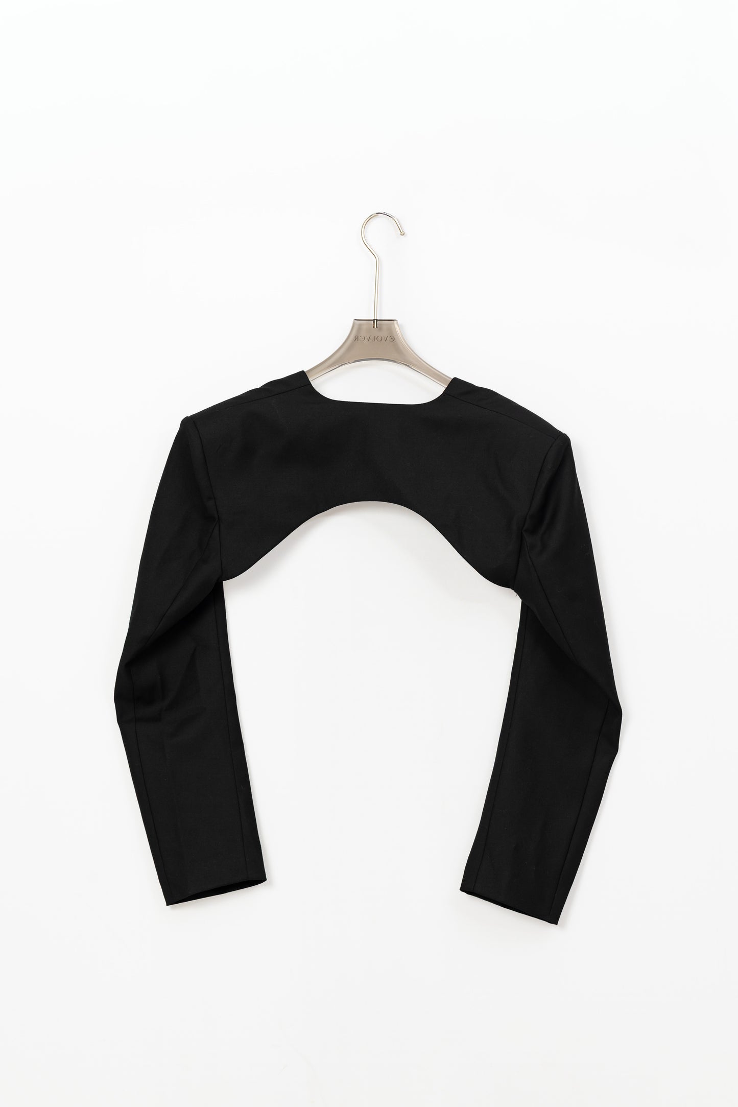 Tailored Cropped Suit Jacket .