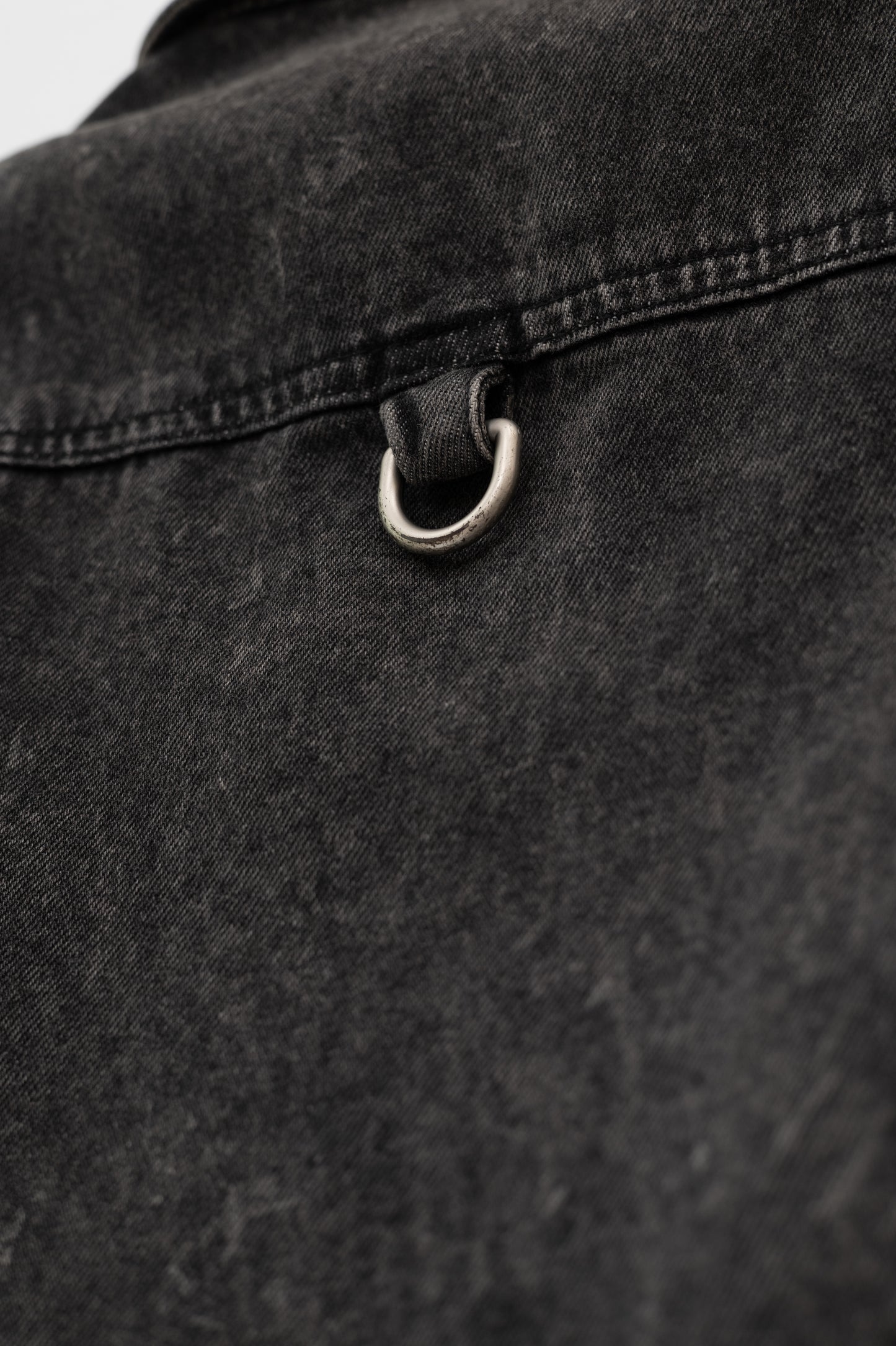 Washed Denim Vest .