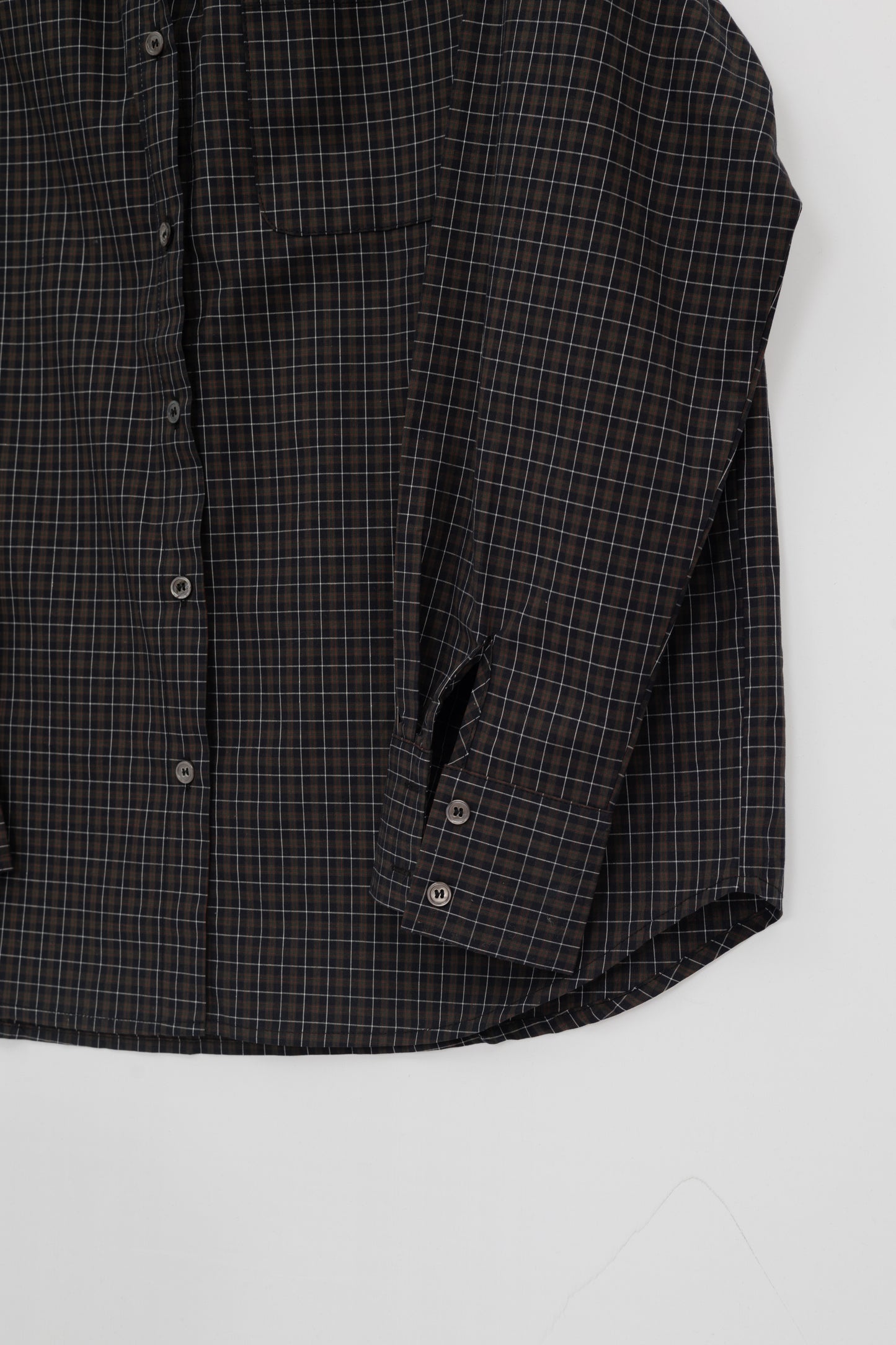 Loose Fit Plaid Shirt .