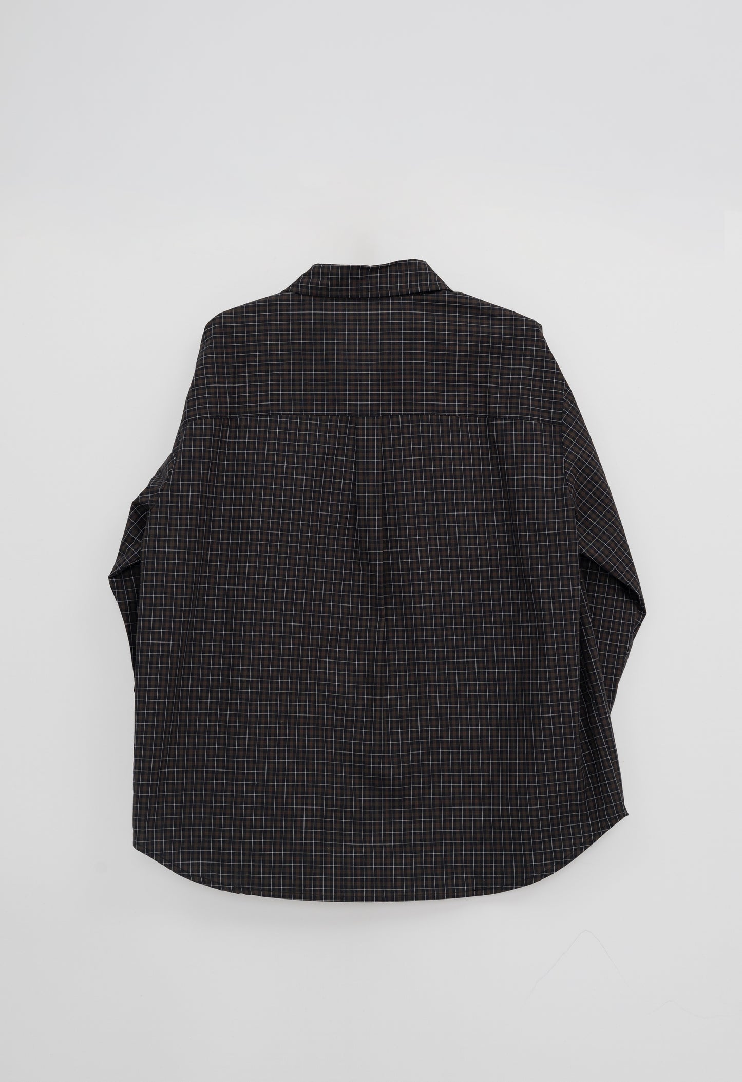 Loose Fit Plaid Shirt .