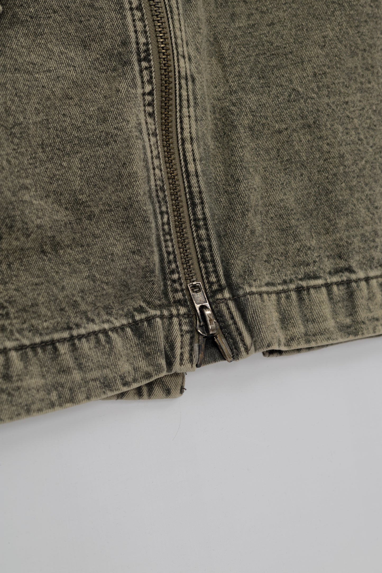 Distressed Punk Jeans Skirt .