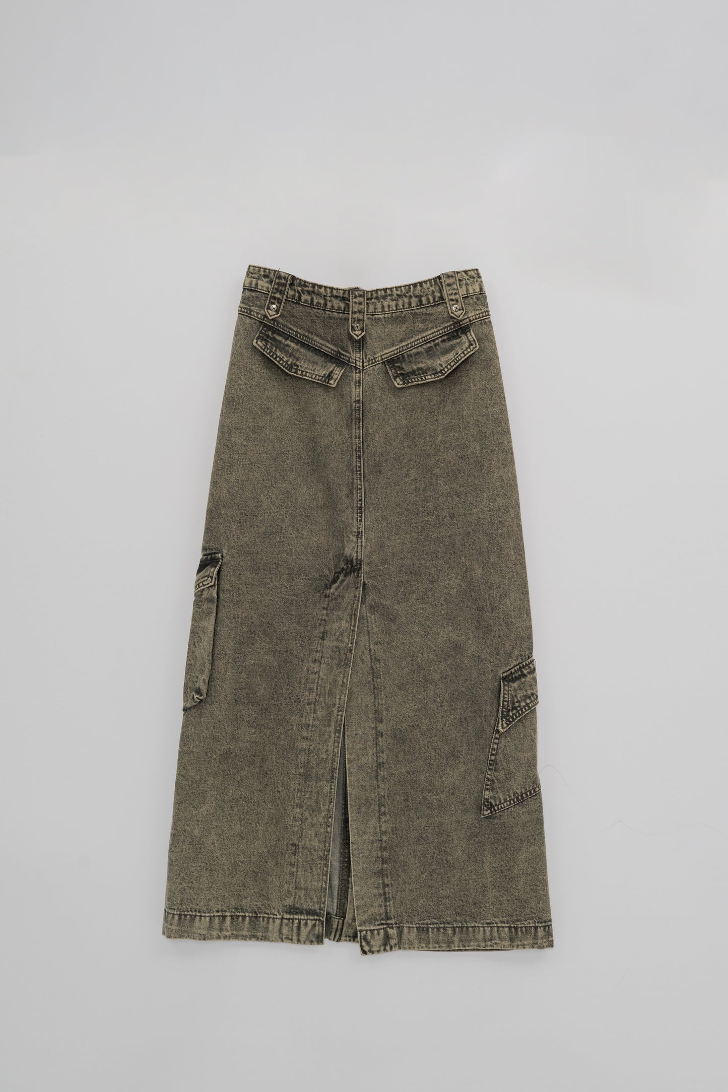 Distressed Punk Jeans Skirt .