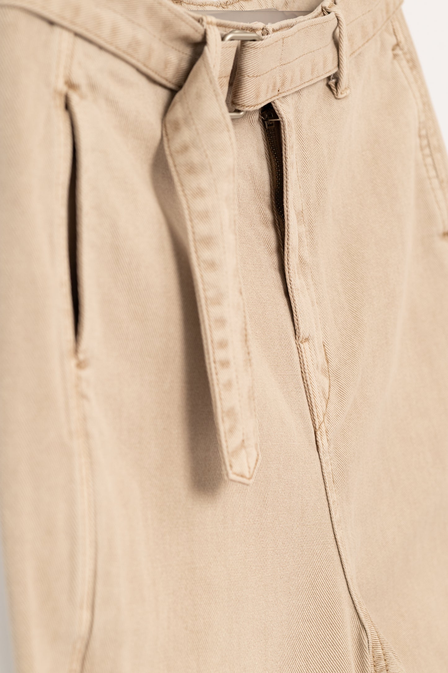 Vintage Washed 7 Pointed Pants with Belt .