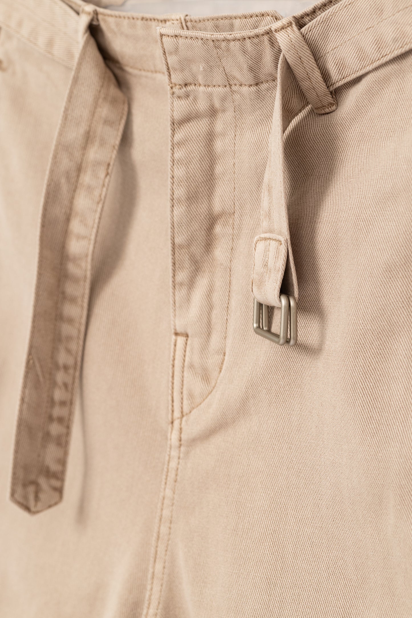 Vintage Washed 7 Pointed Pants with Belt .