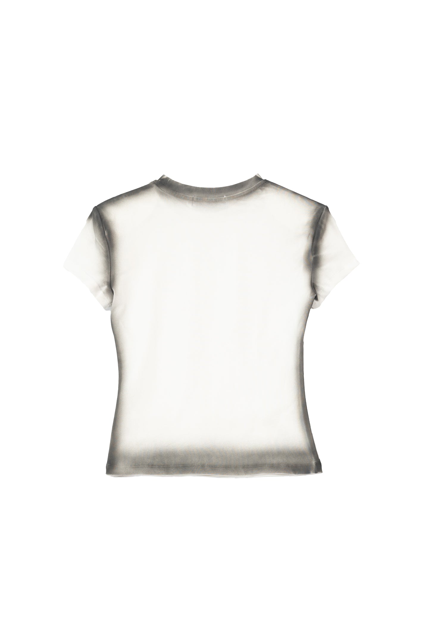 Spray Painted Top - WHITE .