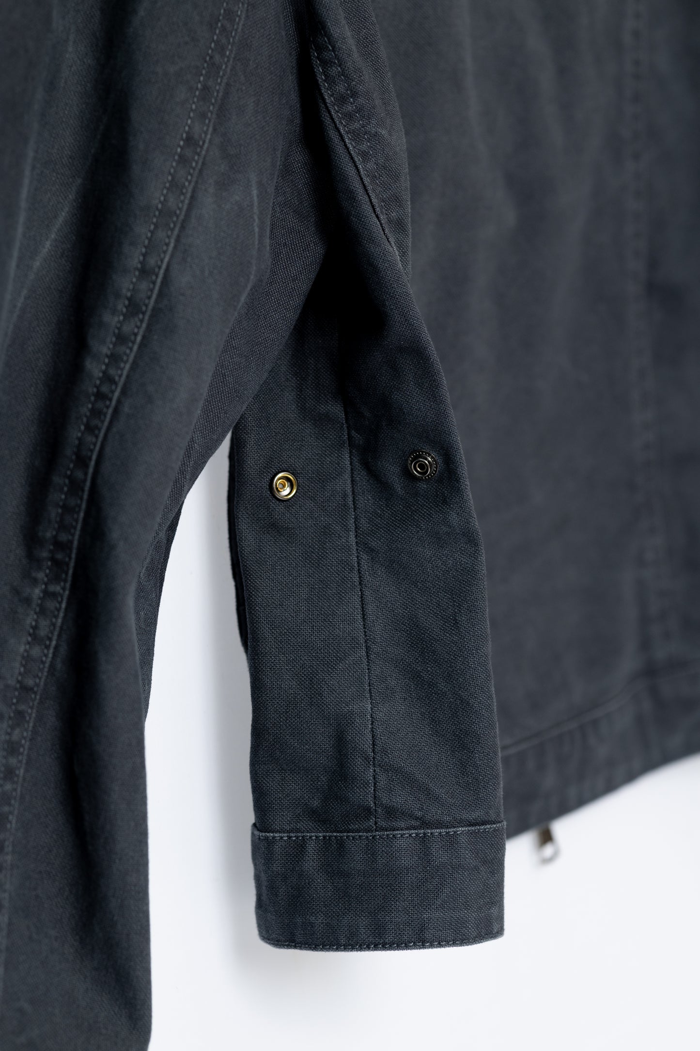 Washed Boxy Fit Jacket with Pouch - GREY .