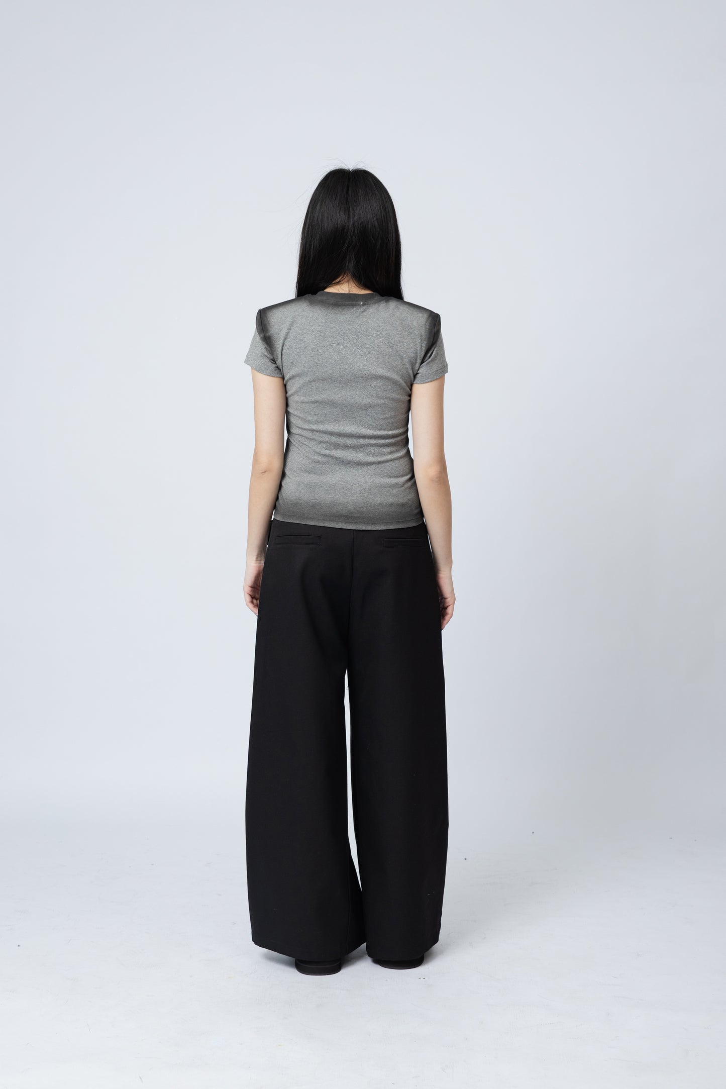Spray Painted Top - GREY .
