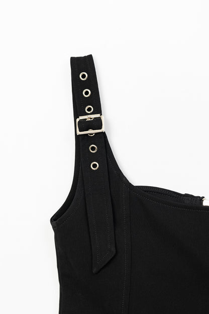 Zip Up Crop Tank Top .