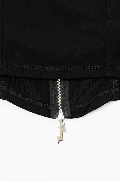 Zip Up Crop Tank Top .