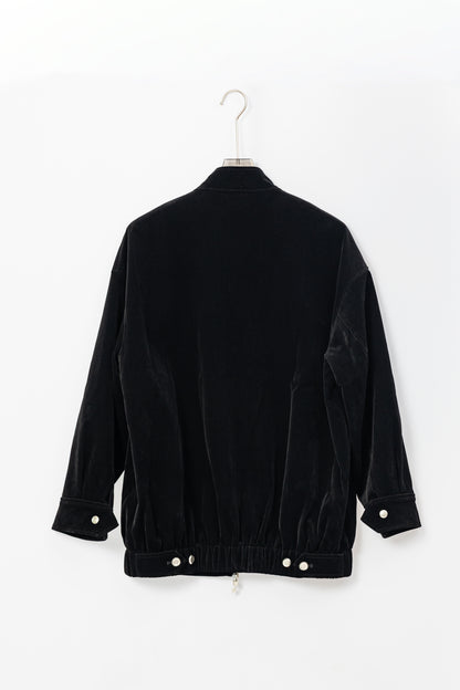 Velvet Relaxed Fit Jacket .