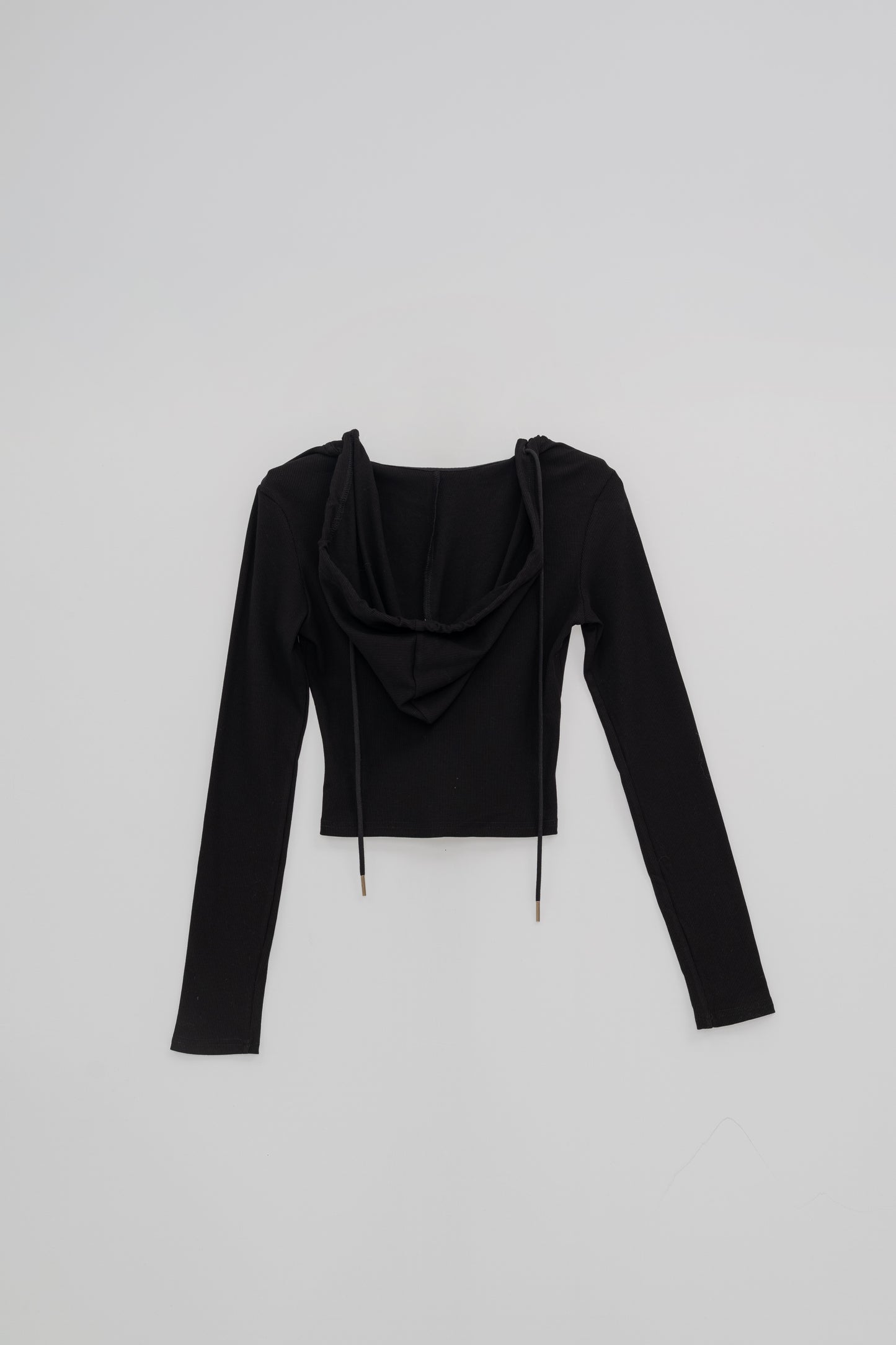 Hooded Long Sleeve Top .