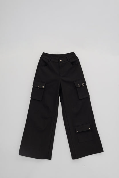 High Waist Wide Leg Pants .