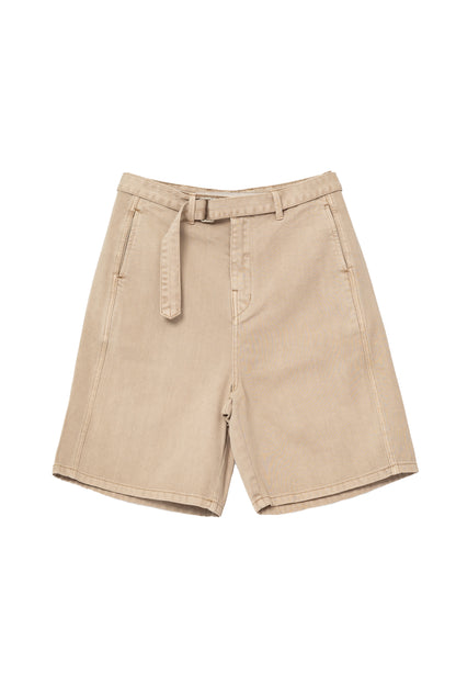 Vintage Washed 7 Pointed Pants with Belt .