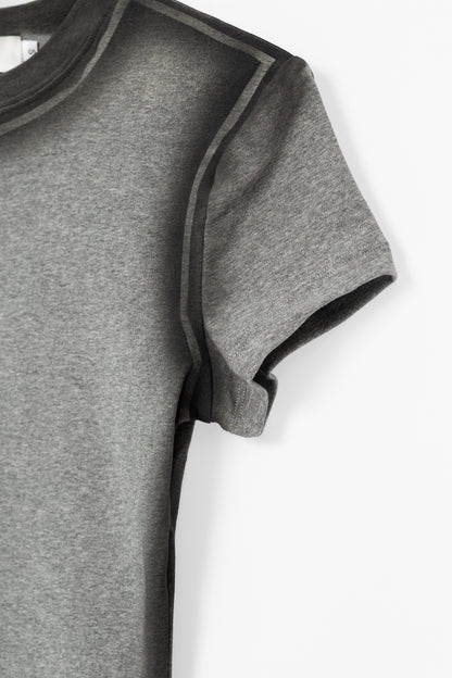 Spray Painted Top - GREY .