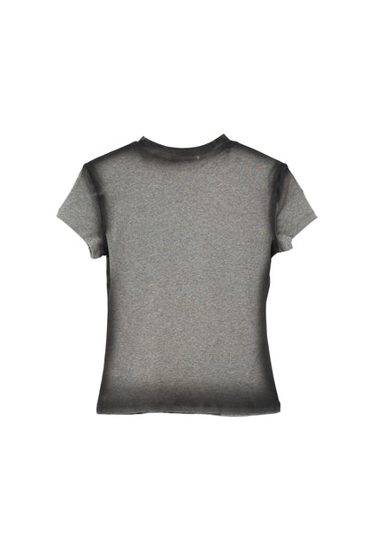 Spray Painted Top - GREY .