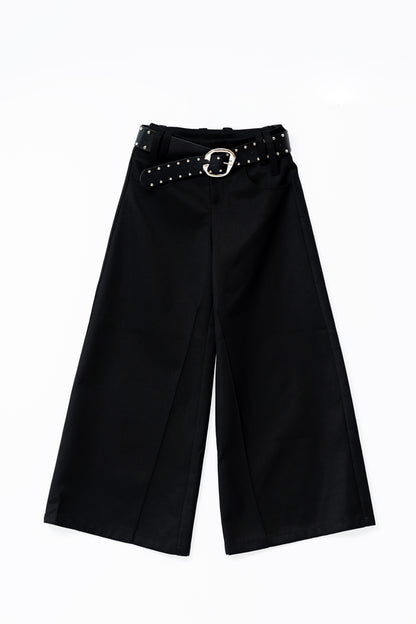Basic Black Long Pants .