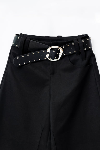 Basic Black Long Pants .