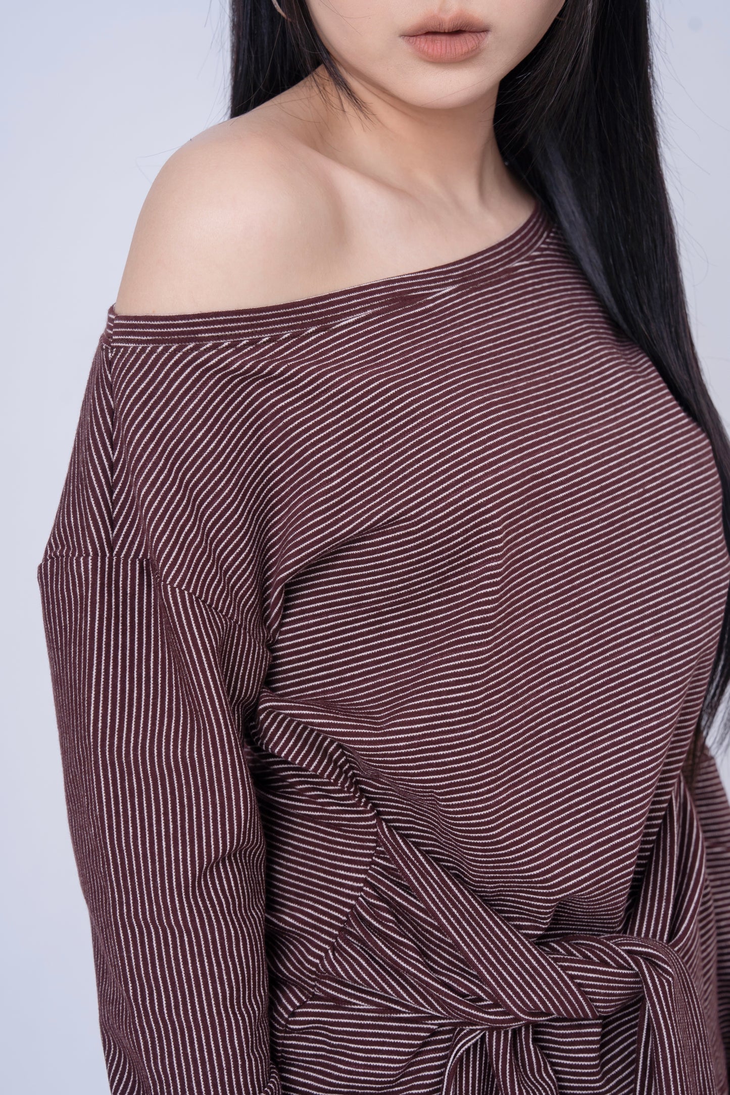 Striped Long Sleeve Top .