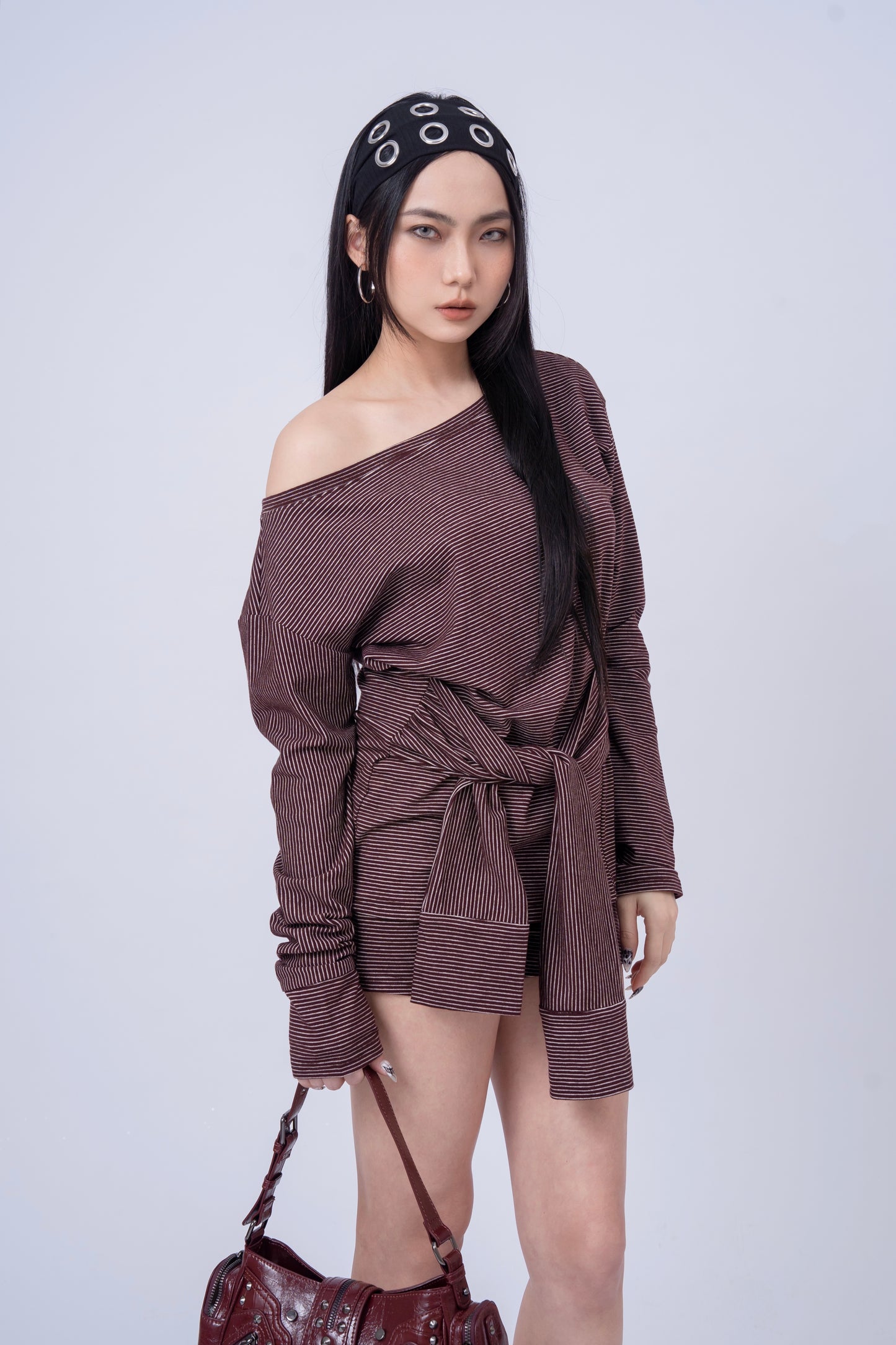 Striped Long Sleeve Top .