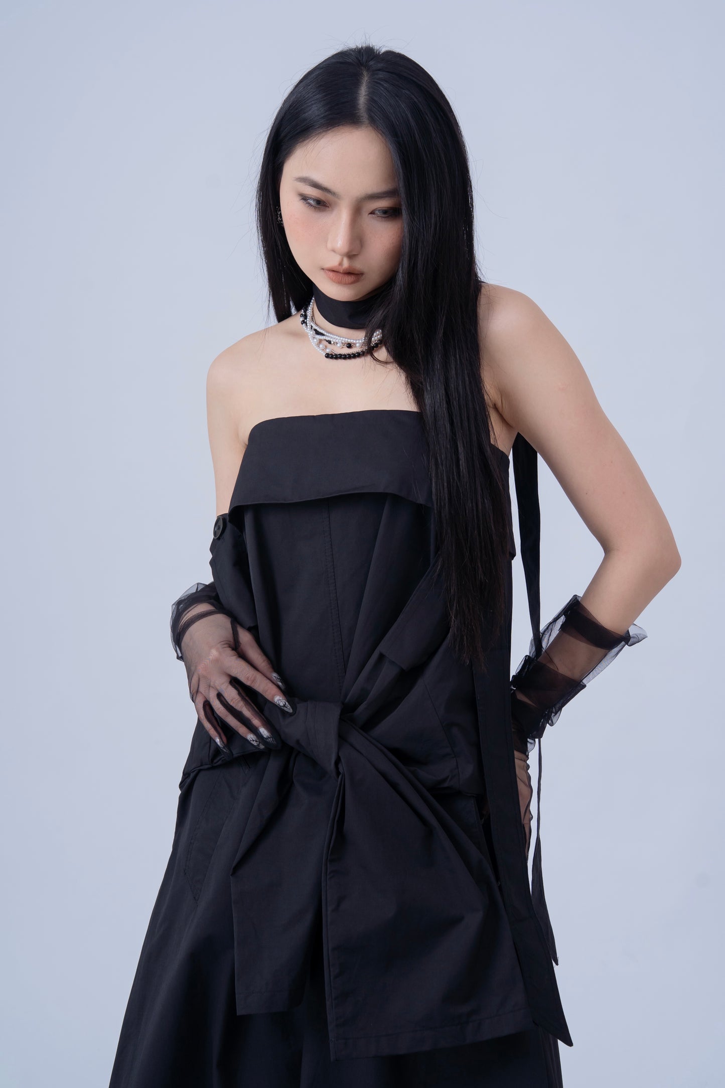 Strapless Loose Fitting Dress .