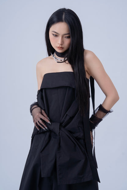 Strapless Loose Fitting Dress .