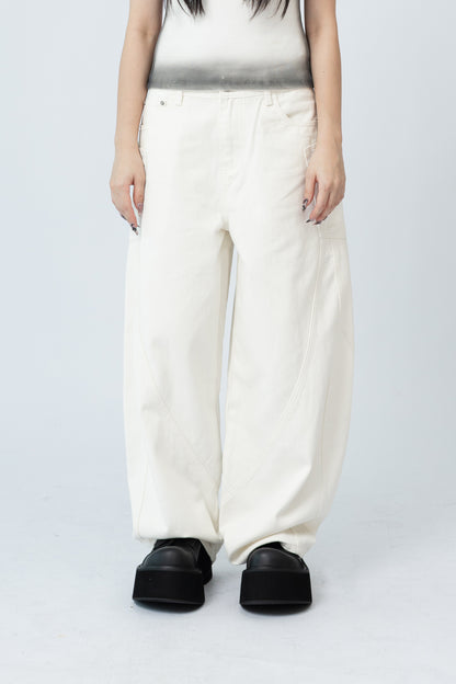 Baggy Machete Jeans - WHITE .