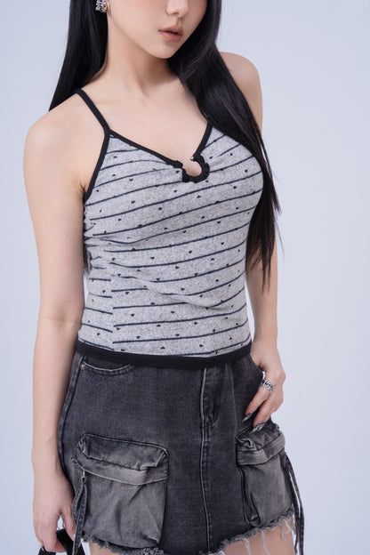 Striped Cami Top .