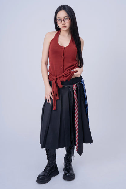 Knitted Halter Top .