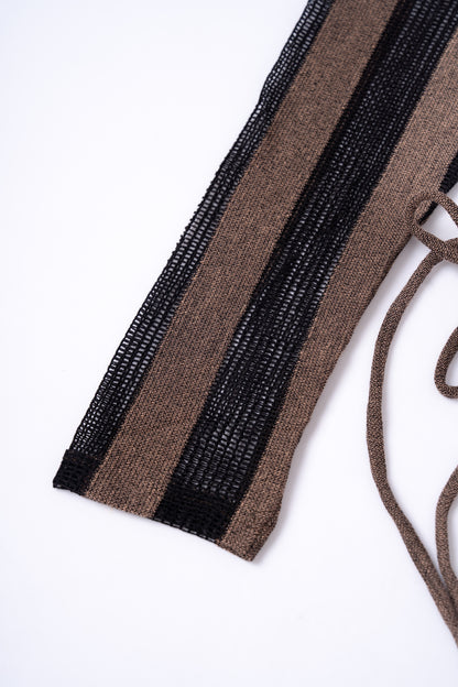 Sheer Mesh Bikini Cover Up 2pcs Set .