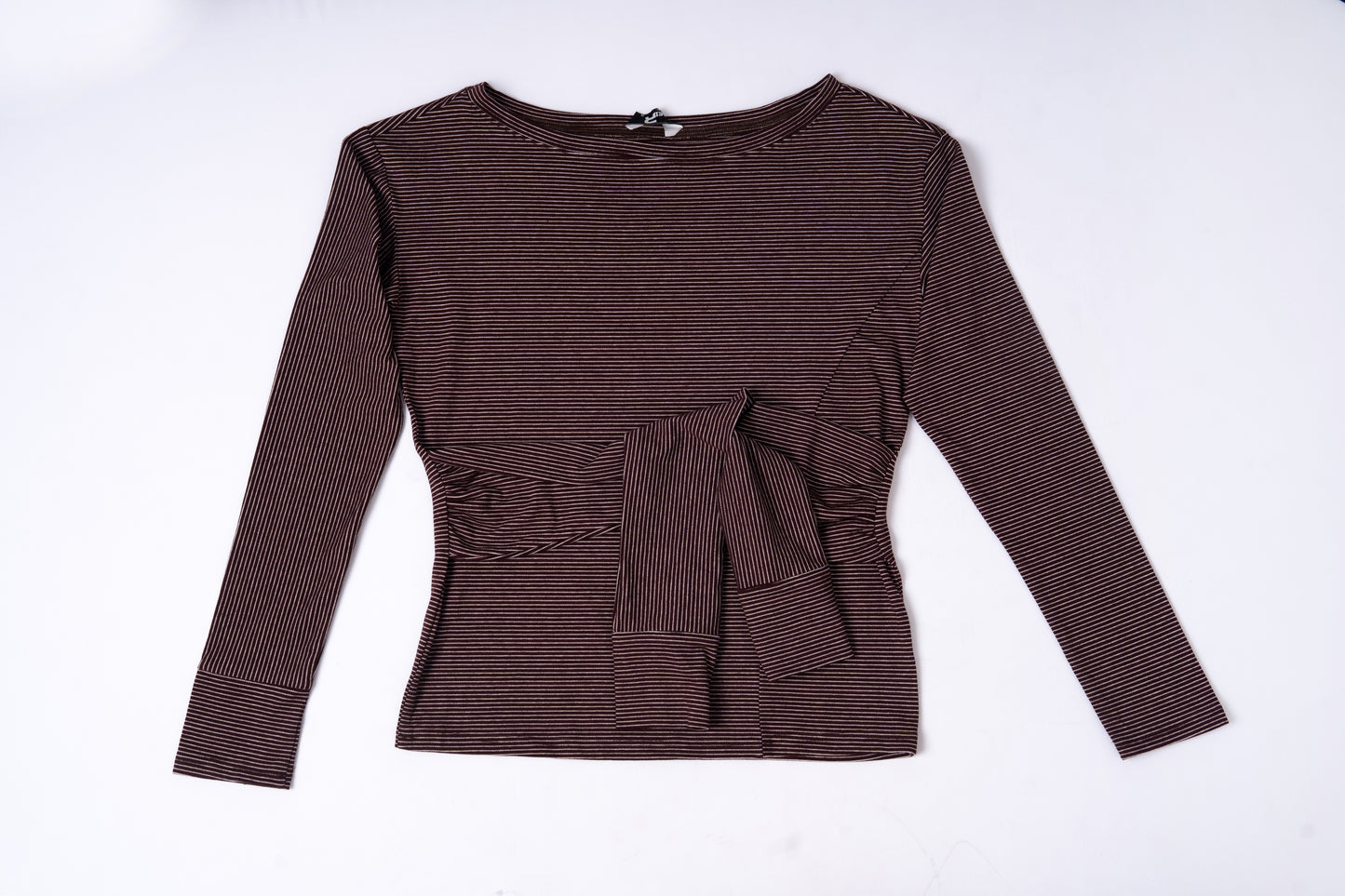 Striped Long Sleeve Top .