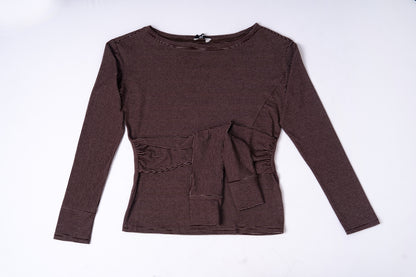 Striped Long Sleeve Top .