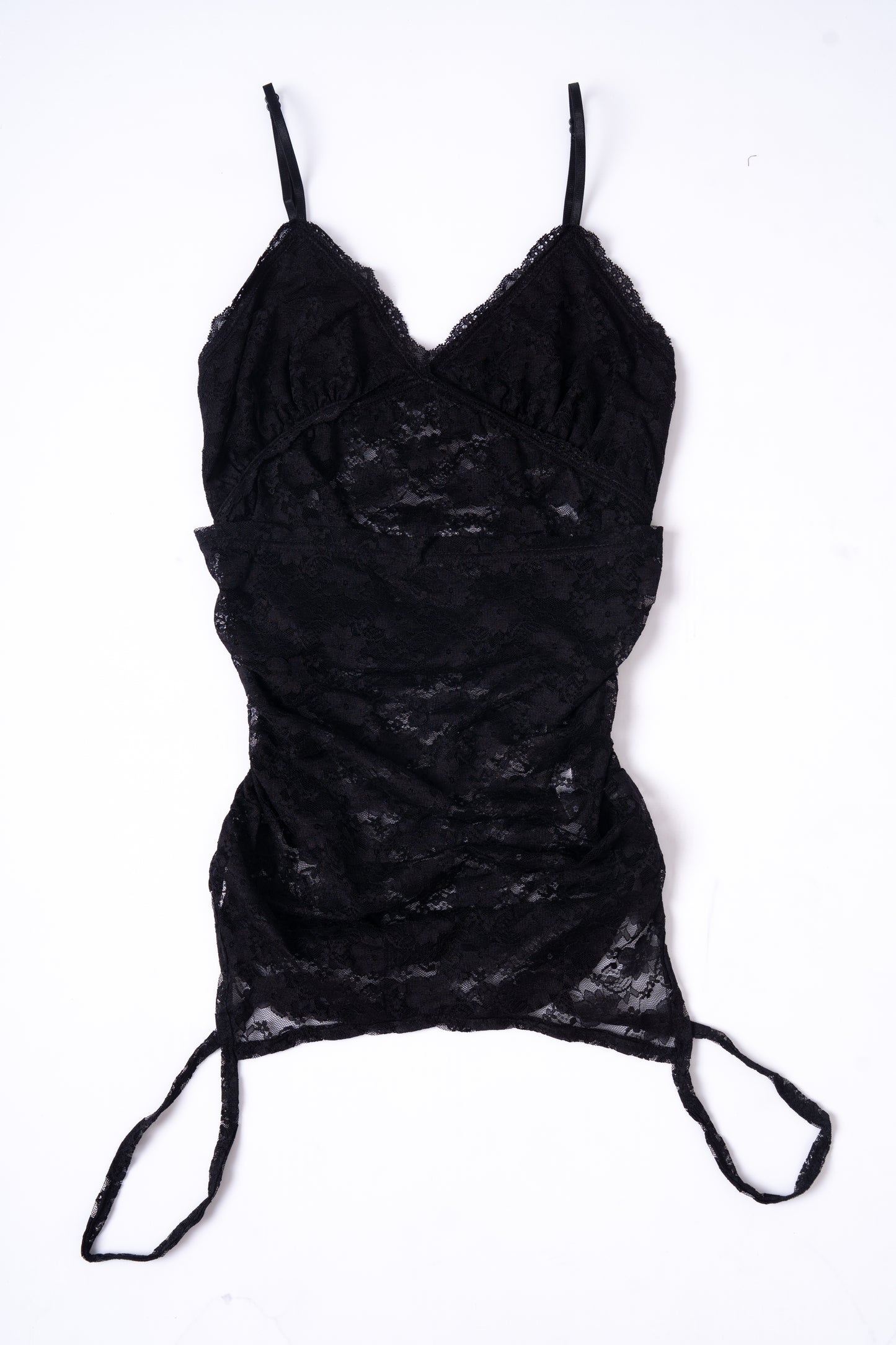Mesh Lace Top - BLACK .