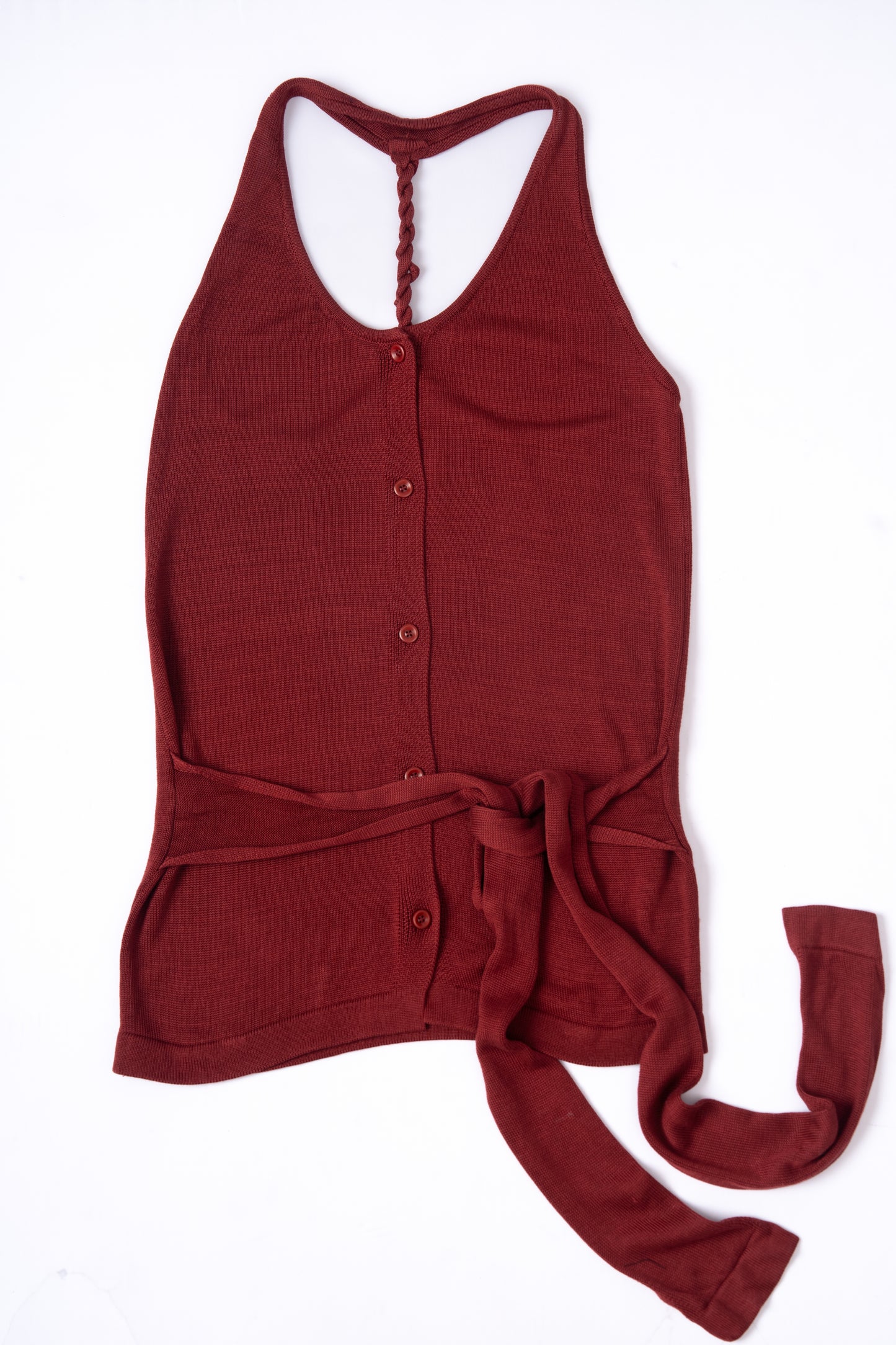 Knitted Halter Top .