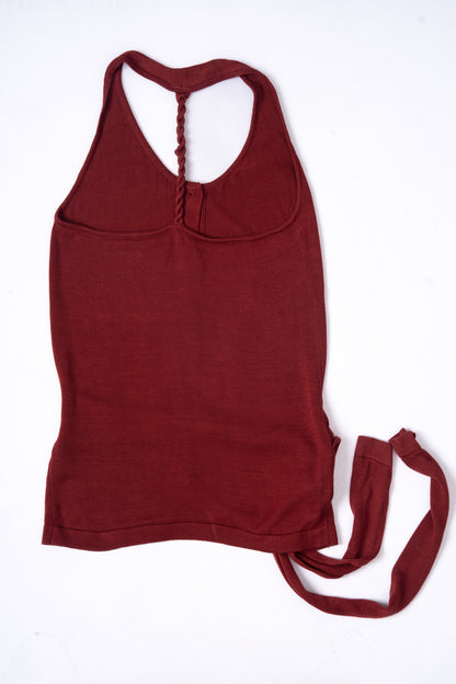 Knitted Halter Top .
