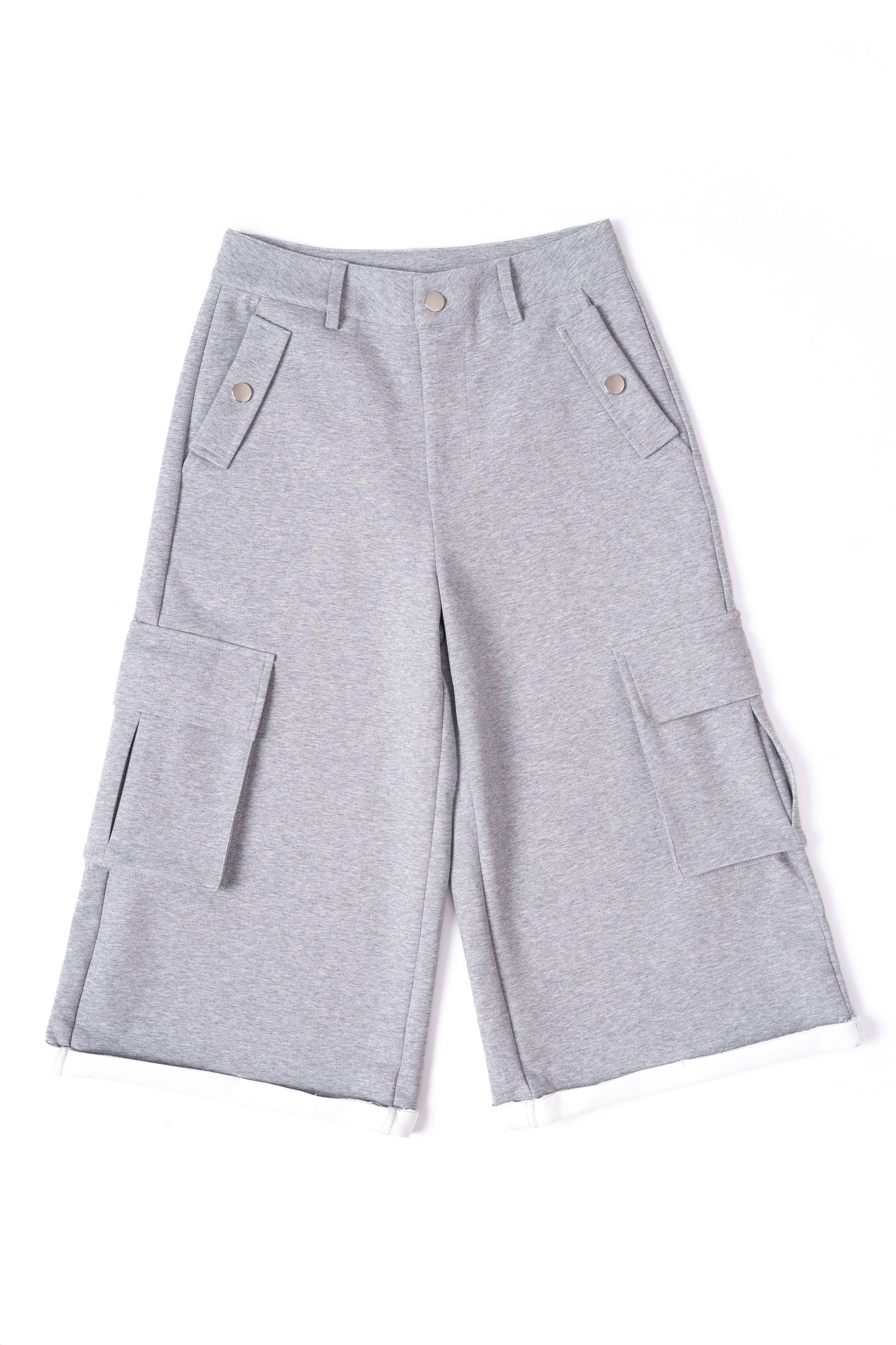 High Waisted Straight Leg 7-inch Pants .