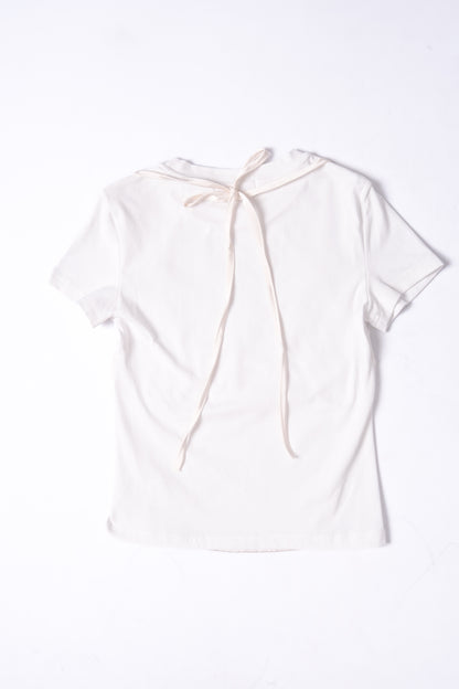 Lace Faux Two-Pieces Top .