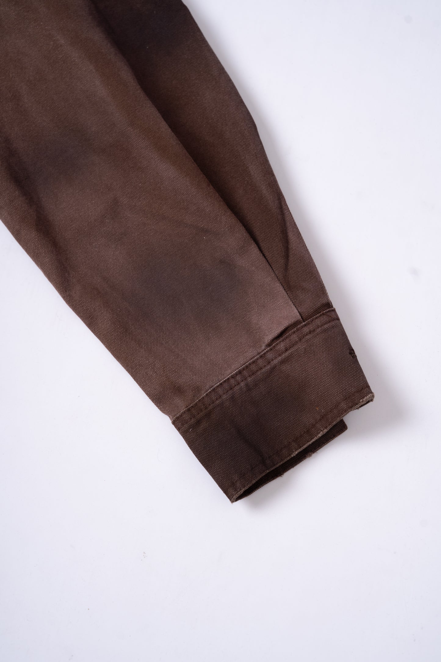 Red Brownish Washed Denim Jacket .