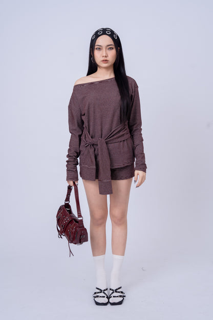 Striped Long Sleeve Top .