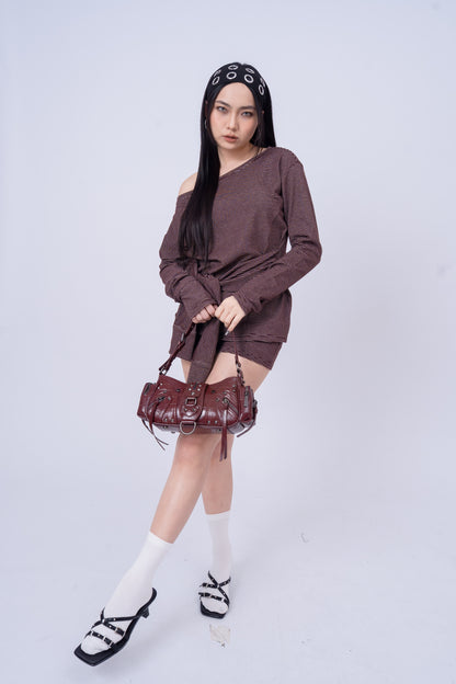 Striped Long Sleeve Top .