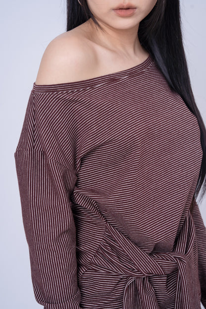 Striped Long Sleeve Top .
